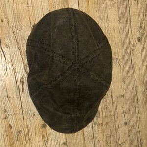 Vintage Stone Dark Brown Cotton Blend Hat